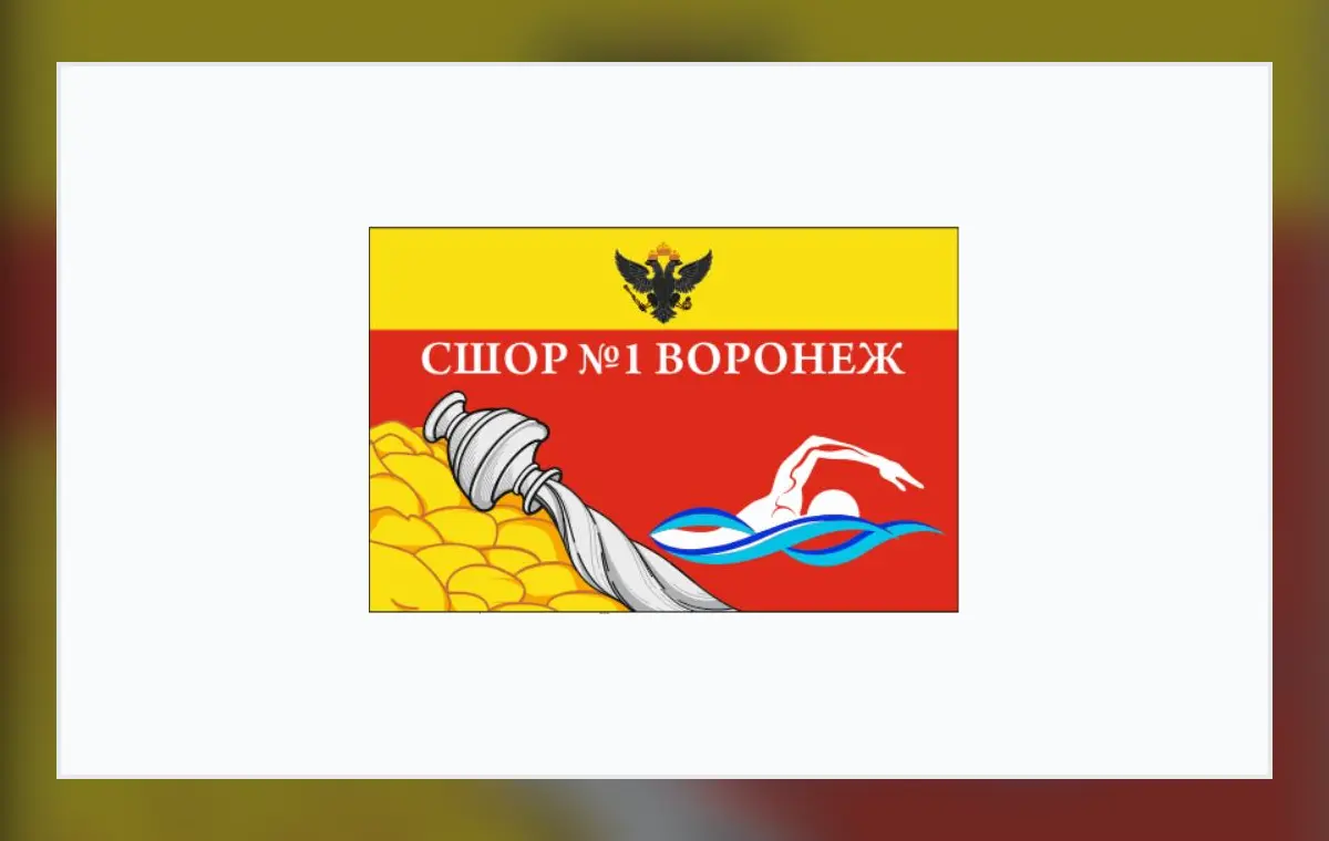 Макет флага СШОР номер один Воронеж